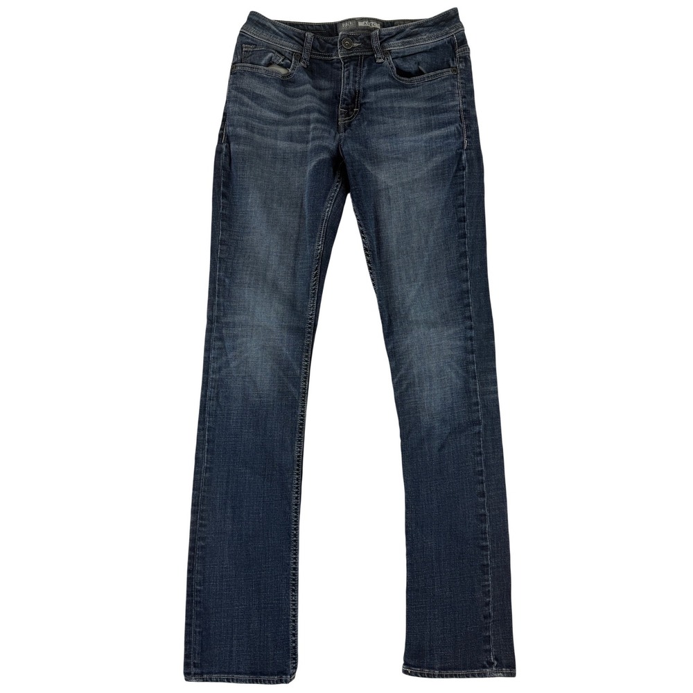 BKE Alec Straight Leg Jeans Mens 29L Dark Wash Stretch Denim ABS5048